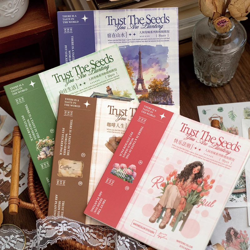 4Style 50Sheets/pack Earthly Series Sticker Book For DIY Handbook Diary Phone Case Calendar Photo Frame Stickers Decoration
4Style 50Sheets/pack Earthly Series Sticker Book For DIY Handbook Diary Phone Case Calendar Photo Frame Stickers Decoration