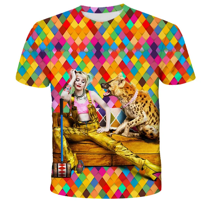 Summer New Men's Printed 3D Clown Women's Short-sleeved T-shirt Crewneck Children's Clothing
Summer New Men's Printed 3D Clown Women's Short-sleeved T-shirt Crewneck Children's Clothing