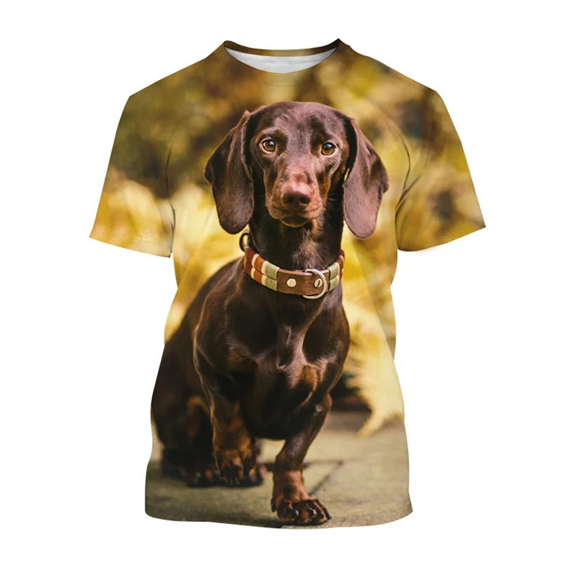 Fashion Cute Dachshund 3D Printed T-shirt Animal Dog Pattern Short-sleeved Men's T Shirt Tops Oversized Casual Street Tees
Fashion Cute Dachshund 3D Printed T-shirt Animal Dog Pattern Short-sleeved Men's T Shirt Tops Oversized Casual Street Tees