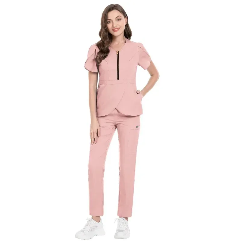 Новый продукт, двухслойная многофункциональная карманная униформа медсестры, хирургический комбинезон с прямыми штанинами, скрабы с короткими рукавами kn.7
Новый продукт, двухслойная многофункциональная карманная униформа медсестры, хирургический комбинезон с прямыми штанинами, скрабы с короткими рукавами kn.7