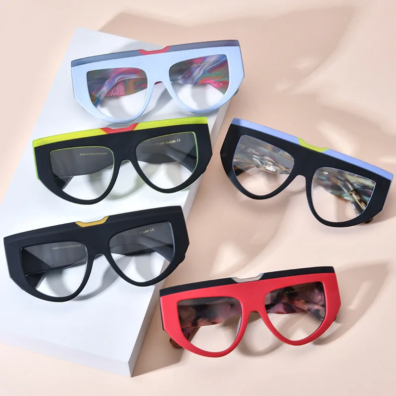 PENG's new multi-color cat eye frosted sheet eyeglass frame can be paired with prescription for both men and women
PENG's new multi-color cat eye frosted sheet eyeglass frame can be paired with prescription for both men and women