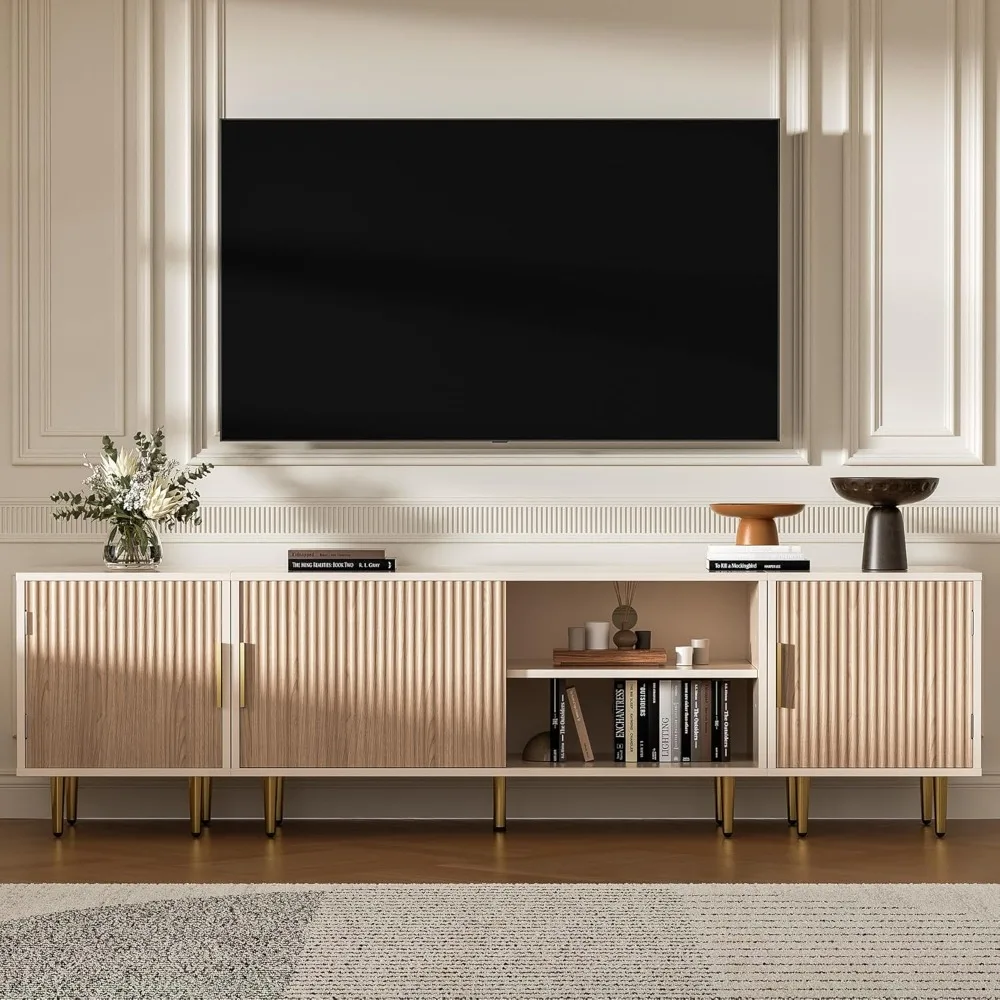 Contemporary TV Stand for 50 to 80 Inch TVs, Entertainment Center for 75+ Inch TVs, Modern Media Console
Contemporary TV Stand for 50 to 80 Inch TVs, Entertainment Center for 75+ Inch TVs, Modern Media Console