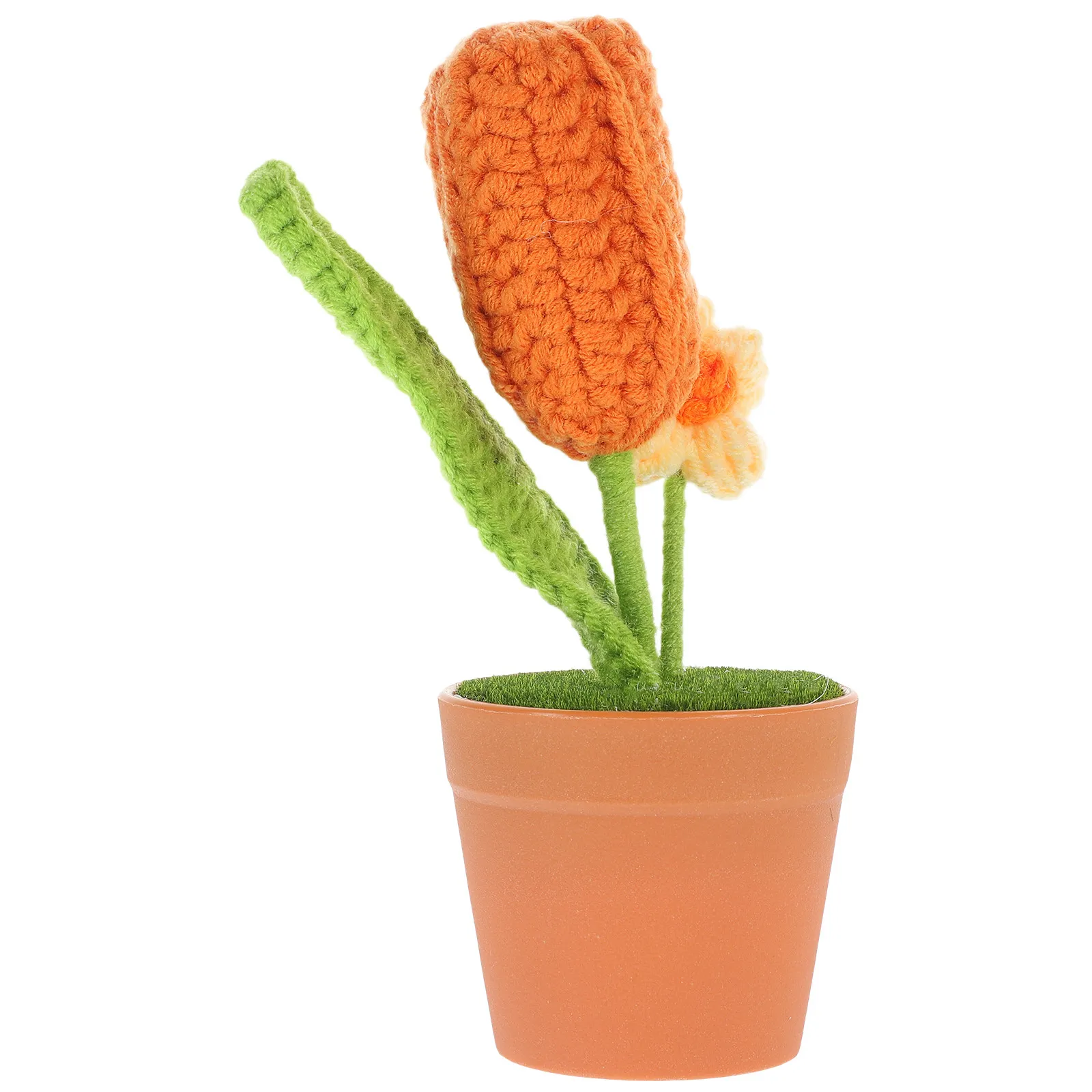 Handmade Wool Yarn Crochet Flower Ornament Lifelike Artificial Potted Bonsai Decor for Home Office Windowsill Coffee Table
Handmade Wool Yarn Crochet Flower Ornament Lifelike Artificial Potted Bonsai Decor for Home Office Windowsill Coffee Table