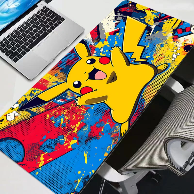 Игровой коврик для мыши 90x40 см, большой коврик для клавиатуры и мыши, резиновый коврик для ноутбука, P-Pokemon Pikachu, коврик для мыши для ноутбука
Игровой коврик для мыши 90x40 см, большой коврик для клавиатуры и мыши, резиновый коврик для ноутбука, P-Pokemon Pikachu, коврик для мыши для ноутбука