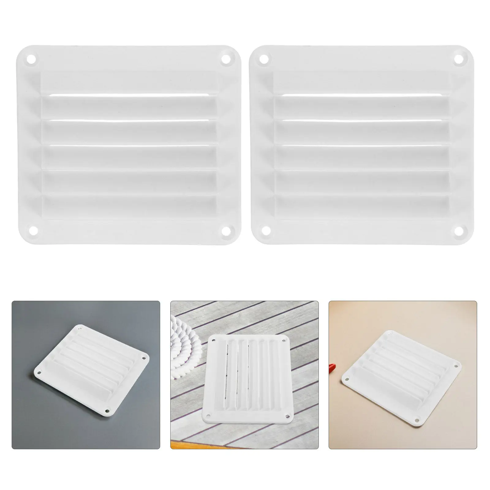 2Pcs Marine Vent Grille Square Louver Ventilation Panel for Boat Rv Yacht Camper Airflow Vent Cover Nylon Replacement
2Pcs Marine Vent Grille Square Louver Ventilation Panel for Boat Rv Yacht Camper Airflow Vent Cover Nylon Replacement