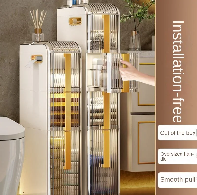 Bathroom Crevice Cabinet Acrylic Storage Rack Installation-free Toilet Drawer Mobile Storage Rack Kitchen Organizer Floor Shelve
Bathroom Crevice Cabinet Acrylic Storage Rack Installation-free Toilet Drawer Mobile Storage Rack Kitchen Organizer Floor Shelve