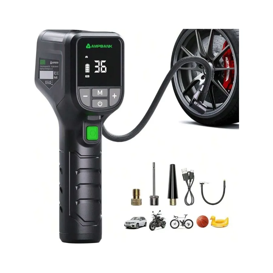 Tire Inflator Portable, Portable Tire Inflator For Car With Pressure Gauge, Auto Air Pump150 PSI, Portable Air Compressor With
Tire Inflator Portable, Portable Tire Inflator For Car With Pressure Gauge, Auto Air Pump150 PSI, Portable Air Compressor With