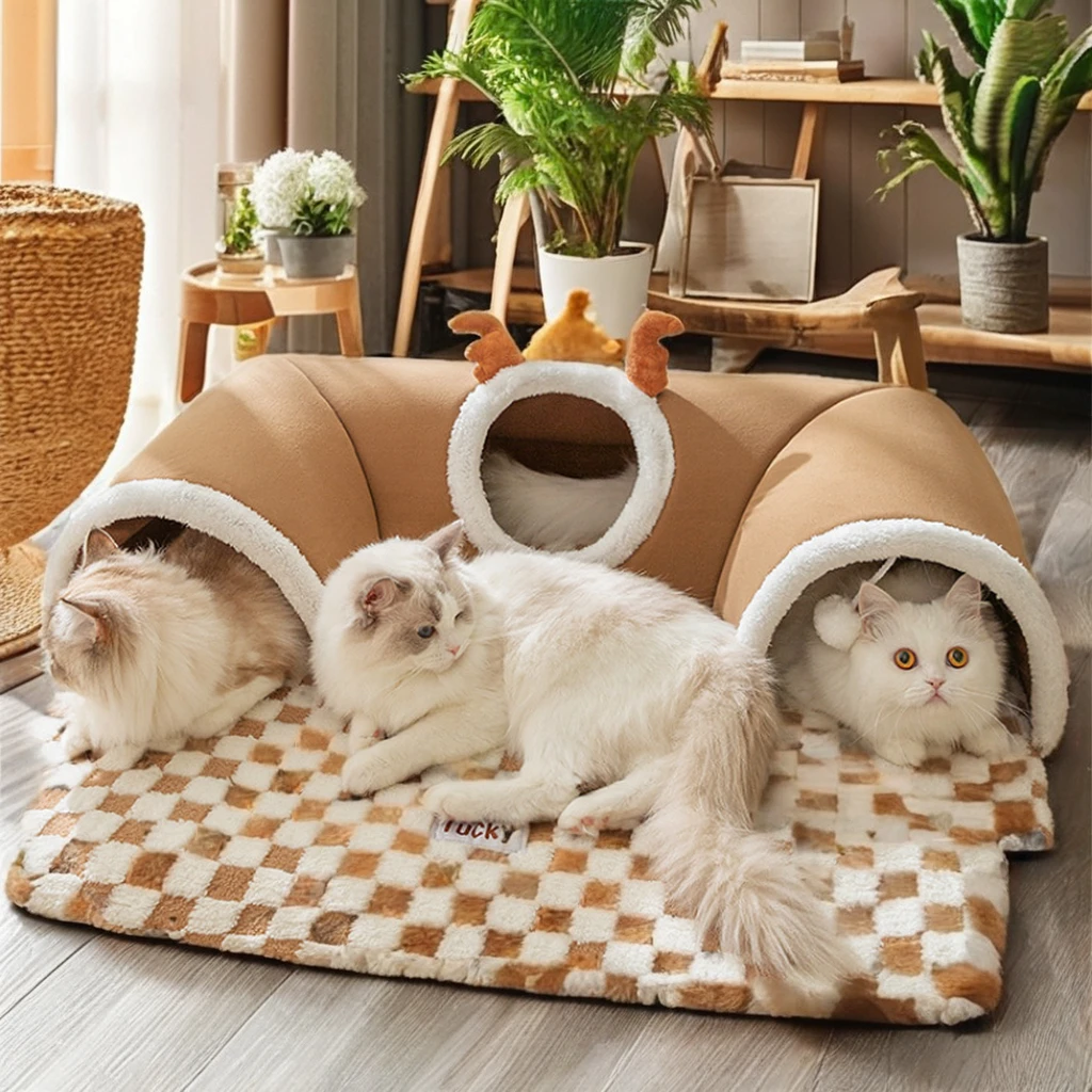 New Hot Selling High Grade Wooden Cat Tunnel Climbing Frame With Scratch Column Space Capsule Suspended Nest Bed For Pets
New Hot Selling High Grade Wooden Cat Tunnel Climbing Frame With Scratch Column Space Capsule Suspended Nest Bed For Pets
