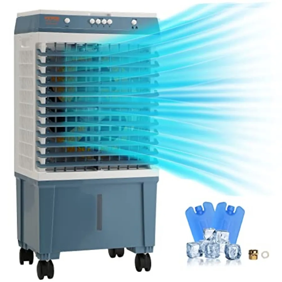 Evaporative Air Cooler, 1400 CFM 11X31 inch Air Cooler, 3 Speeds Cooler Portable Air Conditioner, Energy-Saved Swamp Cooler for
Evaporative Air Cooler, 1400 CFM 11X31 inch Air Cooler, 3 Speeds Cooler Portable Air Conditioner, Energy-Saved Swamp Cooler for