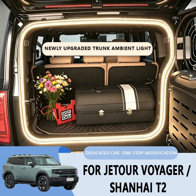 FOR JETOUR VOYAGER/SHANHAI T2 trunk light modification light Atmosphere lights White warm white Rear Trunk LED Light Bar
FOR JETOUR VOYAGER/SHANHAI T2 trunk light modification light Atmosphere lights White warm white Rear Trunk LED Light Bar