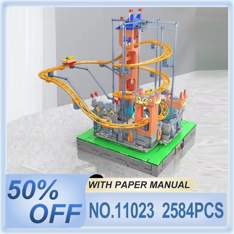 Вообразная американская горка с замком, строительный блок 11023, серия парков развлечений, электрическая петля, кирпичные игрушки, детский рождественский подарок
Вообразная американская горка с замком, строительный блок 11023, серия парков развлечений, электрическая петля, кирпичные игрушки, детский рождественский подарок