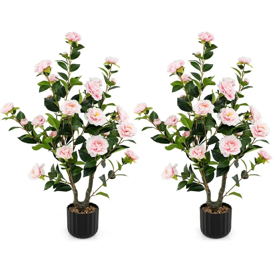 Goplus 38, искусственное дерево камелии, 2 упаковки цветочных растений, искусственное дерево, искусственное цветочное растение, цветущее дерево в цементном горшке, зелену
Goplus 38, искусственное дерево камелии, 2 упаковки цветочных растений, искусственное дерево, искусственное цветочное растение, цветущее дерево в цементном горшке, зелену