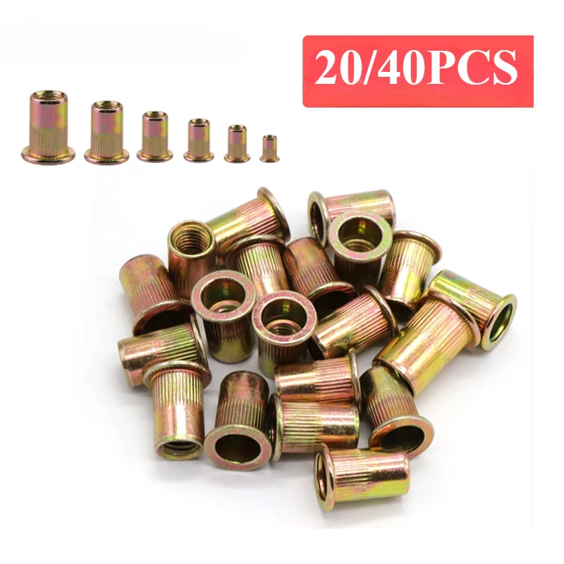 Rivet Nuts Kit Flat Head Insert Nutsert Rivnuts Assortment Set Threaded Nutserts Assort M3-M12 Bolts and Nuts Manual Rivet Nut
Rivet Nuts Kit Flat Head Insert Nutsert Rivnuts Assortment Set Threaded Nutserts Assort M3-M12 Bolts and Nuts Manual Rivet Nut