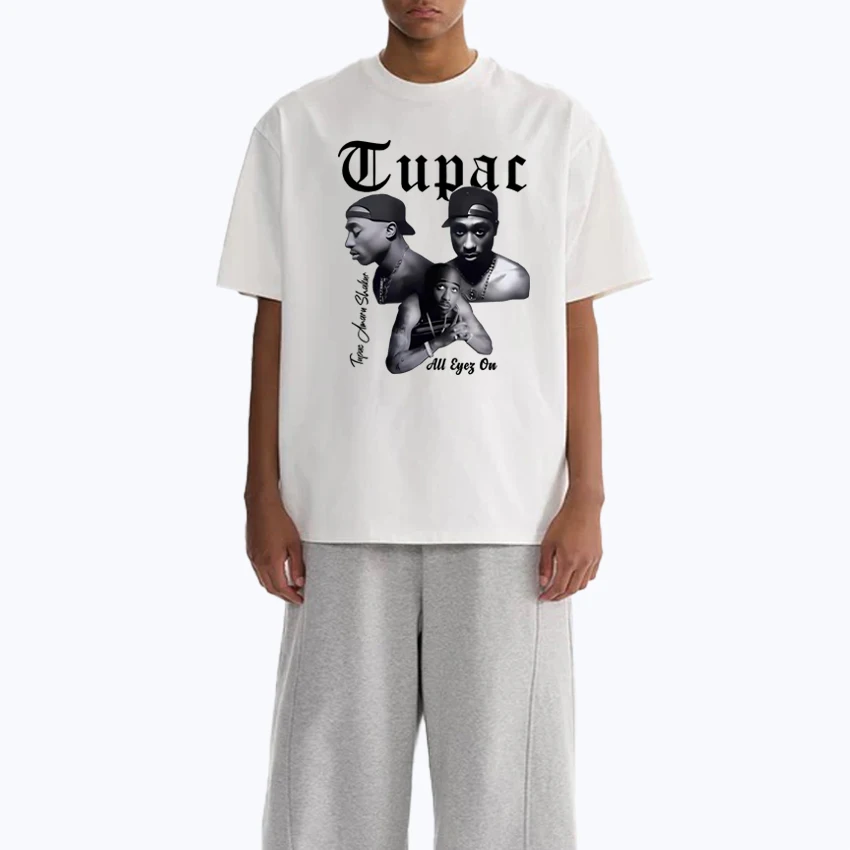 Hot Rapper Tupac 2pac vintage Hip Hop Graphics T shirt Men Women Oversized 100% Cotton short sleeve T-shirts Unisex Summer Tops
Hot Rapper Tupac 2pac vintage Hip Hop Graphics T shirt Men Women Oversized 100% Cotton short sleeve T-shirts Unisex Summer Tops