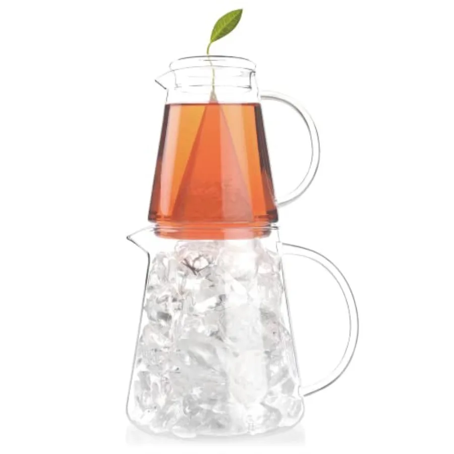 Tea Over Ice Steeping Pitcher Set of Two 12oz for Steeping and 24 oz Pitcher for Perfect Flash Chilled Iced Tea Dishwasher Safe
Tea Over Ice Steeping Pitcher Set of Two 12oz for Steeping and 24 oz Pitcher for Perfect Flash Chilled Iced Tea Dishwasher Safe