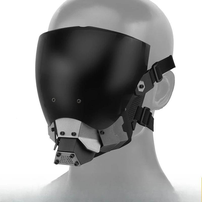 Cyberpunk Mask Sci-fi Function Wind Machine COS Cosplay Mask Half Helmet Cool Futuristic Tech Sense Party Costume Prop
Cyberpunk Mask Sci-fi Function Wind Machine COS Cosplay Mask Half Helmet Cool Futuristic Tech Sense Party Costume Prop