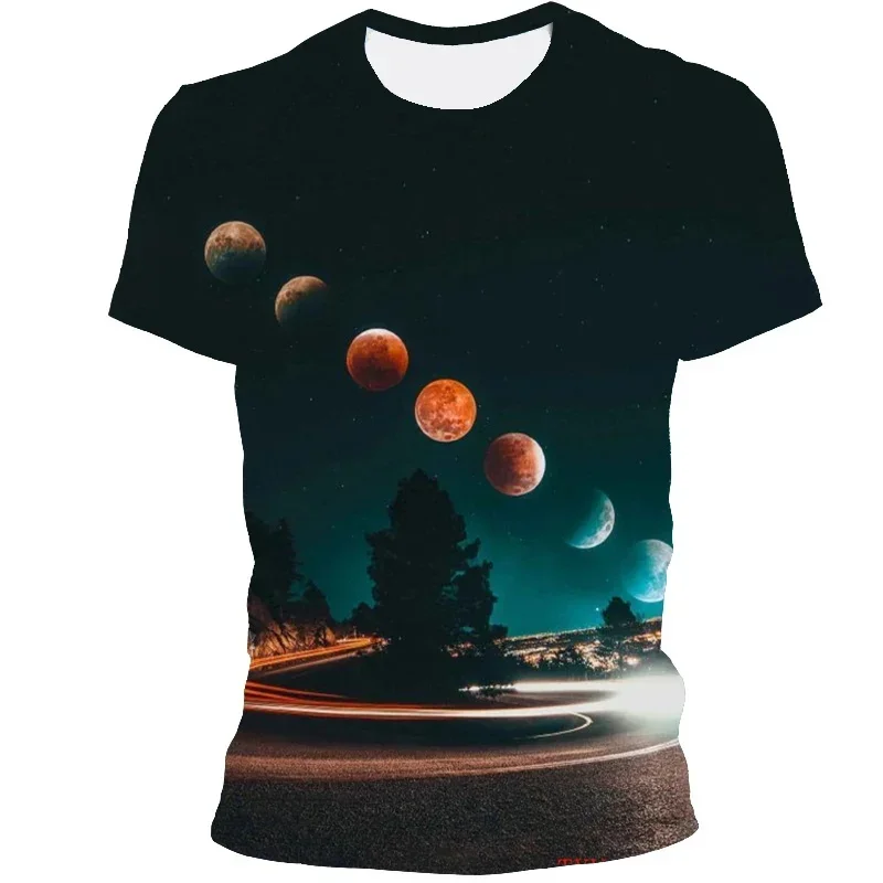 Fashionable and Lnteresting Round Moon Pictures For Men's T-Shirts Trend Digital Printing Casual Round Neck Short Sleeved
Fashionable and Lnteresting Round Moon Pictures For Men's T-Shirts Trend Digital Printing Casual Round Neck Short Sleeved