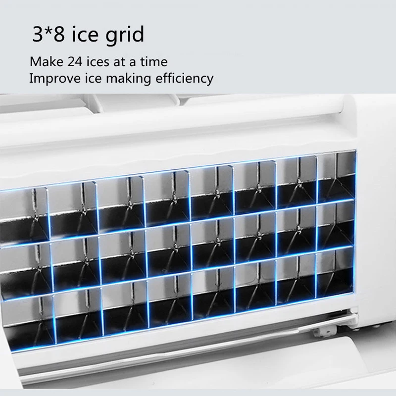 PBOBP Commercial Ice Maker 66lbs/24H Ice Maker Machine 24 Ice Cubes In 10-18Minutes Freestanding Cabinet Ice Maker LED Display
PBOBP Commercial Ice Maker 66lbs/24H Ice Maker Machine 24 Ice Cubes In 10-18Minutes Freestanding Cabinet Ice Maker LED Display