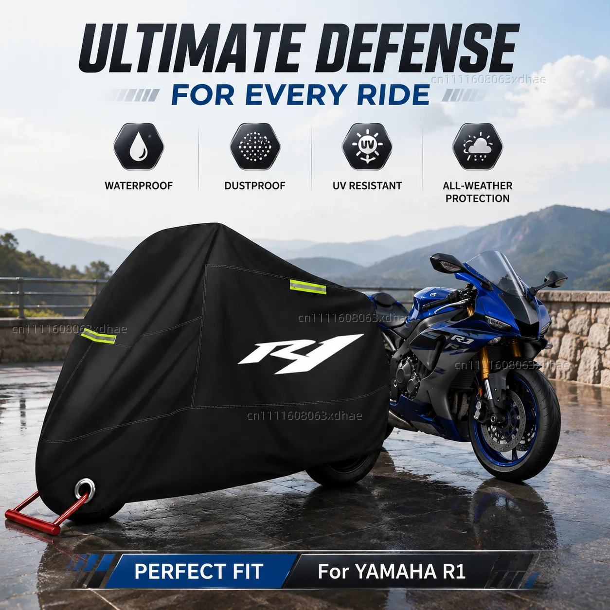 All-Weather Motorcycle Cover Outdoor Protection Waterproof 190T Oxford Cloth For For YAMAHA YZFR1 YZF R1
All-Weather Motorcycle Cover Outdoor Protection Waterproof 190T Oxford Cloth For For YAMAHA YZFR1 YZF R1