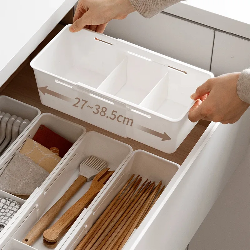 Expandable Drawer Organizer 1 Pack, Adjustable Divider for Kitchen Utensils Cutlery and Office Desk Supplies Storage Rack
Expandable Drawer Organizer 1 Pack, Adjustable Divider for Kitchen Utensils Cutlery and Office Desk Supplies Storage Rack