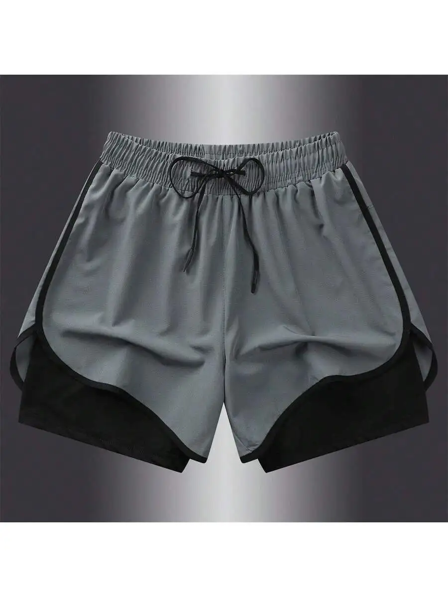 Mens Quick Dry 2 In 1 Sports Shorts With Inner Lining
Mens Quick Dry 2 In 1 Sports Shorts With Inner Lining