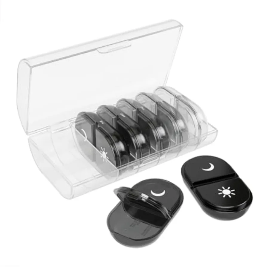 Weekly 7-Day Daily Indidual AM/PM Pill Organizer wit, Portable Medicat Dispenser, Travel-Friendly Pill Container, 2X Day Compar
Weekly 7-Day Daily Indidual AM/PM Pill Organizer wit, Portable Medicat Dispenser, Travel-Friendly Pill Container, 2X Day Compar