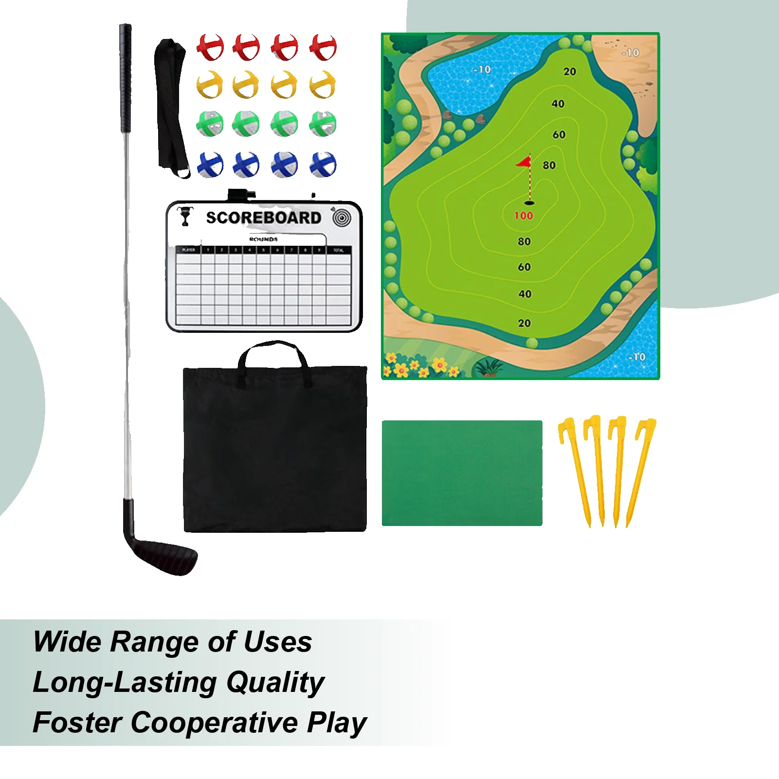 Game Kids Sticky Golf Chipping Game Set Sticky Practice Mat With Club Putting Green Training Equipment For Beginner Adults 
Game Kids Sticky Golf Chipping Game Set Sticky Practice Mat With Club Putting Green Training Equipment For Beginner Adults