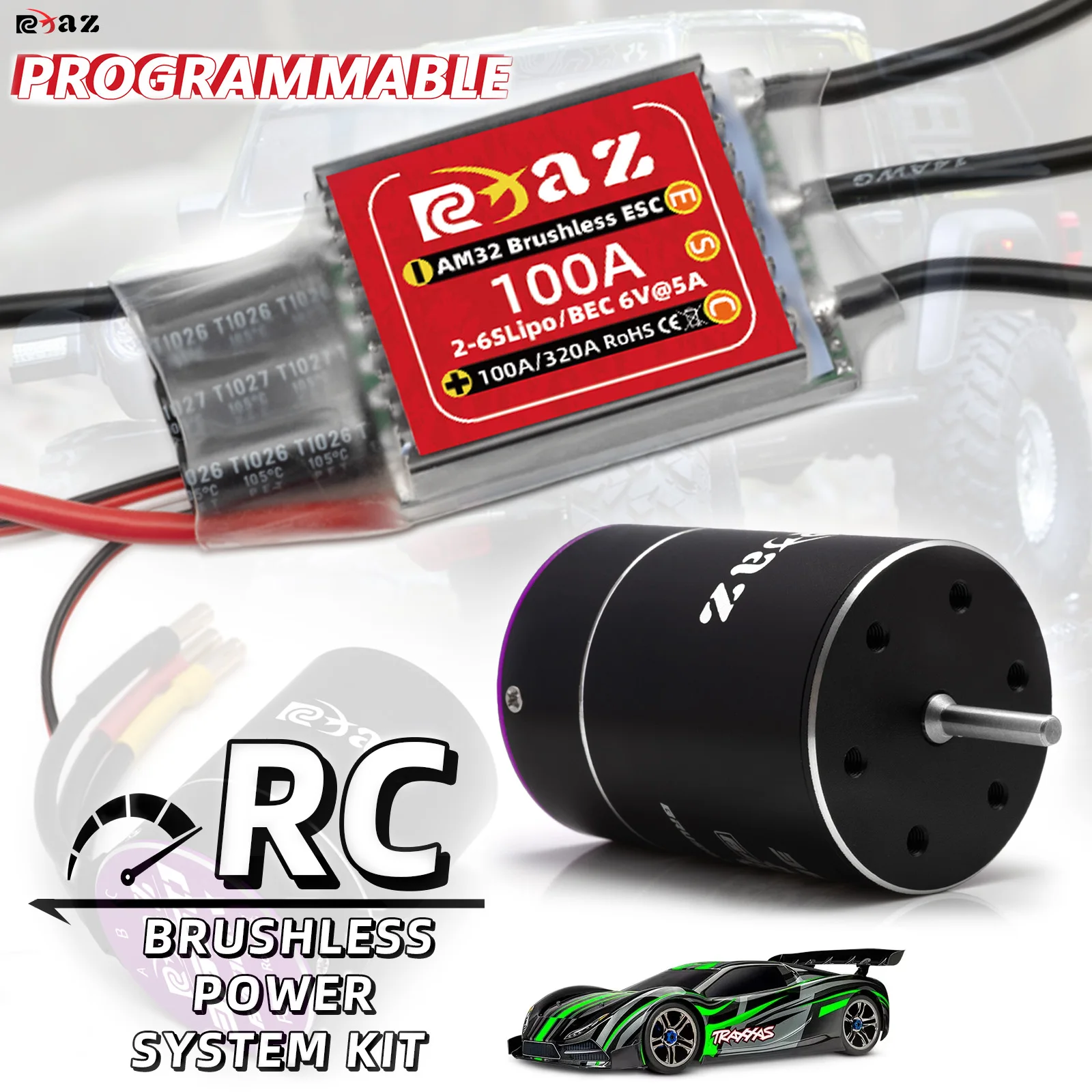 Бесщеточный двигатель RC 3650, комплект AM32 100A ESC, подходит для осевого гусеничного автомобиля Traxxas TRX4 1/10, автомобильные аксессуары, игрушечный грузовик, танк 3650
Бесщеточный двигатель RC 3650, комплект AM32 100A ESC, подходит для осевого гусеничного автомобиля Traxxas TRX4 1/10, автомобильные аксессуары, игрушечный грузовик, танк 3650