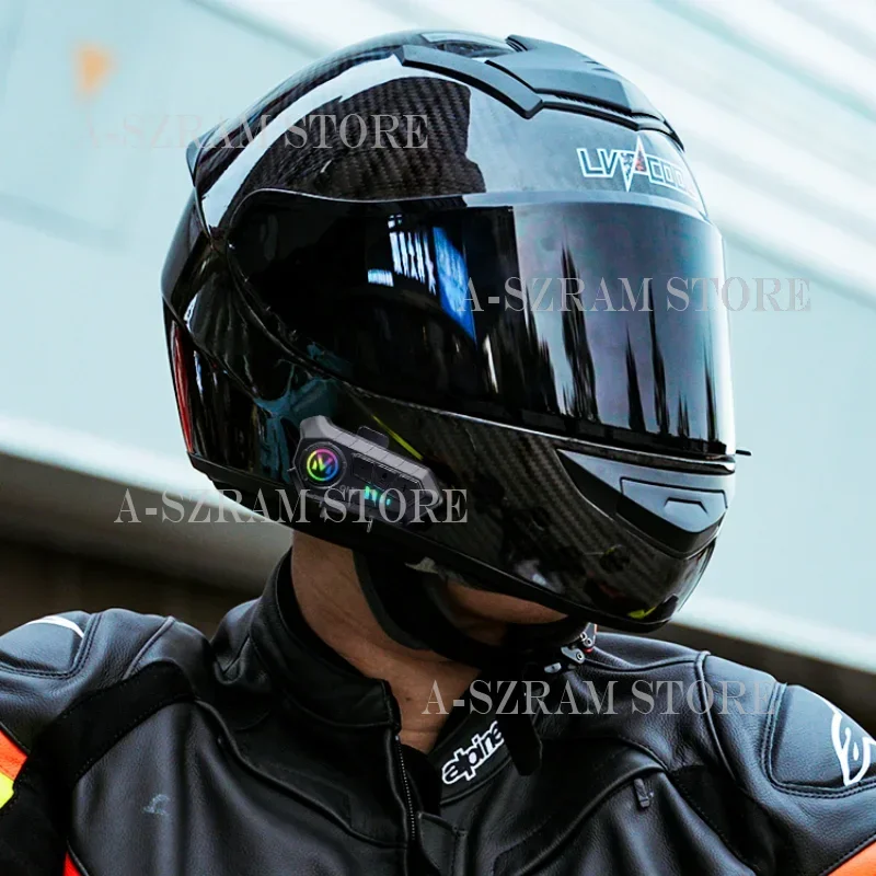 3c Certification Carbon Fibre Full Face Helmet Male Motorcycle Helmet Locomotive Safety Helmet Bluetooth Headset Capacetes Casco
3c Certification Carbon Fibre Full Face Helmet Male Motorcycle Helmet Locomotive Safety Helmet Bluetooth Headset Capacetes Casco