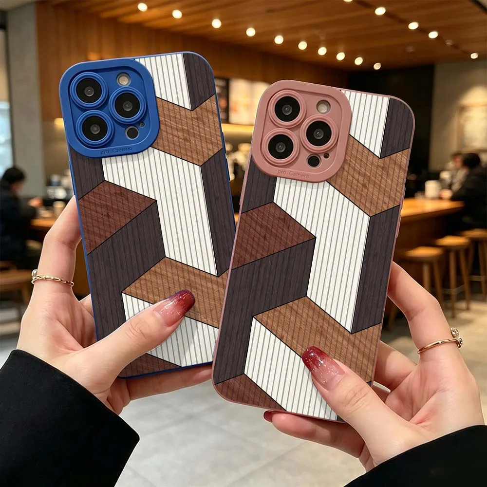 Geometric Wood Pattern Design Phone Case For iPhone 17 16 15 14 Pro Max 12 11 13 17 Air XS Plus 16e Fall Proof Soft Cover
Geometric Wood Pattern Design Phone Case For iPhone 17 16 15 14 Pro Max 12 11 13 17 Air XS Plus 16e Fall Proof Soft Cover