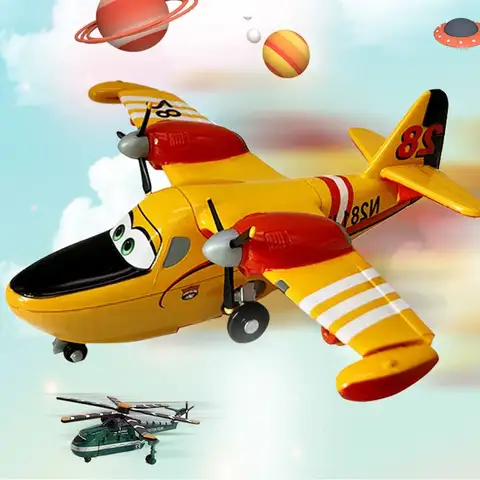 Classic Alloy Pixar Planes Toys Lifelike Cartoon Aircraft mobilization Toys Airplane Model