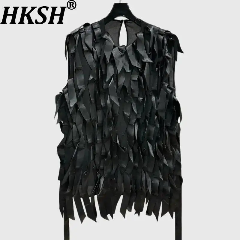 HKSH Women Chic Vest Niche Design Patchwork Ribbon Sexy Fashion Dark RO Style Streetwear Trend Tank Tops New Summer 2026 HK10460
HKSH Women Chic Vest Niche Design Patchwork Ribbon Sexy Fashion Dark RO Style Streetwear Trend Tank Tops New Summer 2026 HK10460