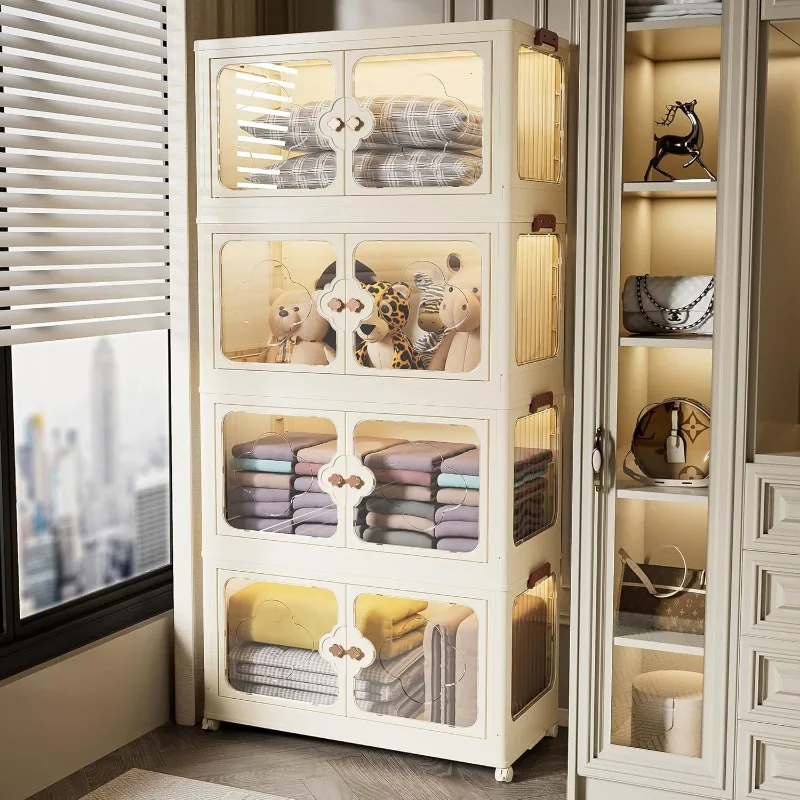9gal/36QT Stackable Storage Bins Open Front, Plastic Cabinet Storage Containers with Lid, Foldable Storage Box with Doors
9gal/36QT Stackable Storage Bins Open Front, Plastic Cabinet Storage Containers with Lid, Foldable Storage Box with Doors