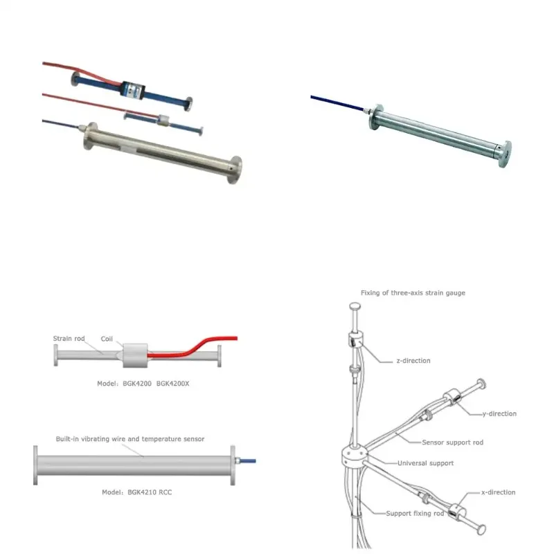 Structural Concrete Monitoring Sensor, Vibrating Wire Embedment Strain Gauge with Internal Thermistor
Structural Concrete Monitoring Sensor, Vibrating Wire Embedment Strain Gauge with Internal Thermistor