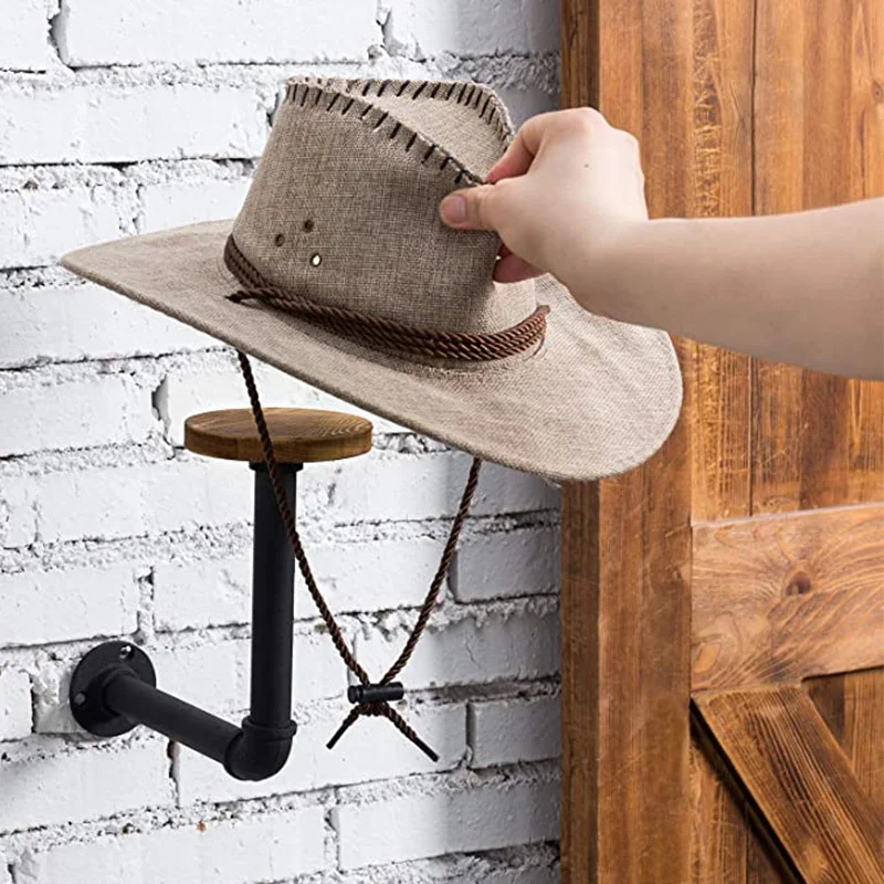 Modern Simple Iron Water Pipe Wall Frame Metal Pipe Wooden Wallmounted Hat Rack Household Helmet Storage Rack
Modern Simple Iron Water Pipe Wall Frame Metal Pipe Wooden Wallmounted Hat Rack Household Helmet Storage Rack