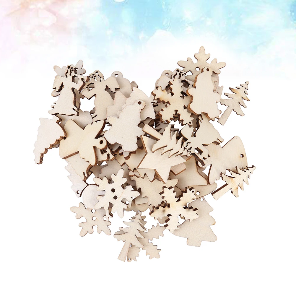 100Pcs Eco Wooden Christmas Ornaments Natural Unfinished Xmas Tree Snowman Snowflake 12 Designs DIY Hanging Decorations
100Pcs Eco Wooden Christmas Ornaments Natural Unfinished Xmas Tree Snowman Snowflake 12 Designs DIY Hanging Decorations