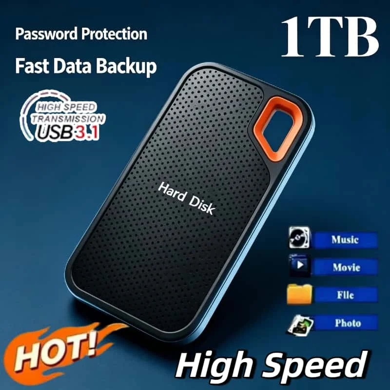 E61 1TB Ultra Lightweight Pocket SSD External Solid State Drive Plug and Play No Driver for Windows Mac Linux Supreme Elite
E61 1TB Ultra Lightweight Pocket SSD External Solid State Drive Plug and Play No Driver for Windows Mac Linux Supreme Elite