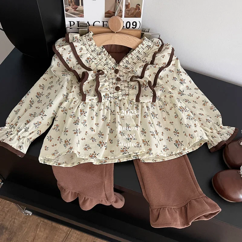 Baby Girl Clothes Suit 2024 New Girls Autumn Suit Foreign Style Children Sweet Floral Pullover Jacket and Trousers Two-piece Set
Baby Girl Clothes Suit 2024 New Girls Autumn Suit Foreign Style Children Sweet Floral Pullover Jacket and Trousers Two-piece Set