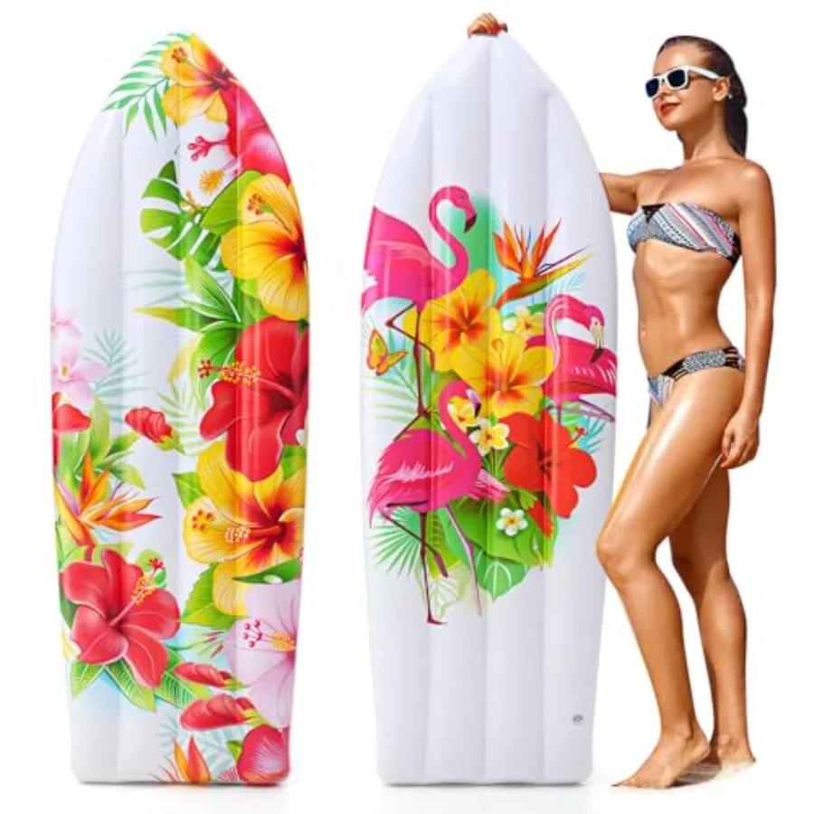 2 Pcs 5.5ft Inflatable Surf Board Inflatable Pool Surfboard for Beach Tropical and Luau Party Decorations for Summer Hawaiian S
2 Pcs 5.5ft Inflatable Surf Board Inflatable Pool Surfboard for Beach Tropical and Luau Party Decorations for Summer Hawaiian S
