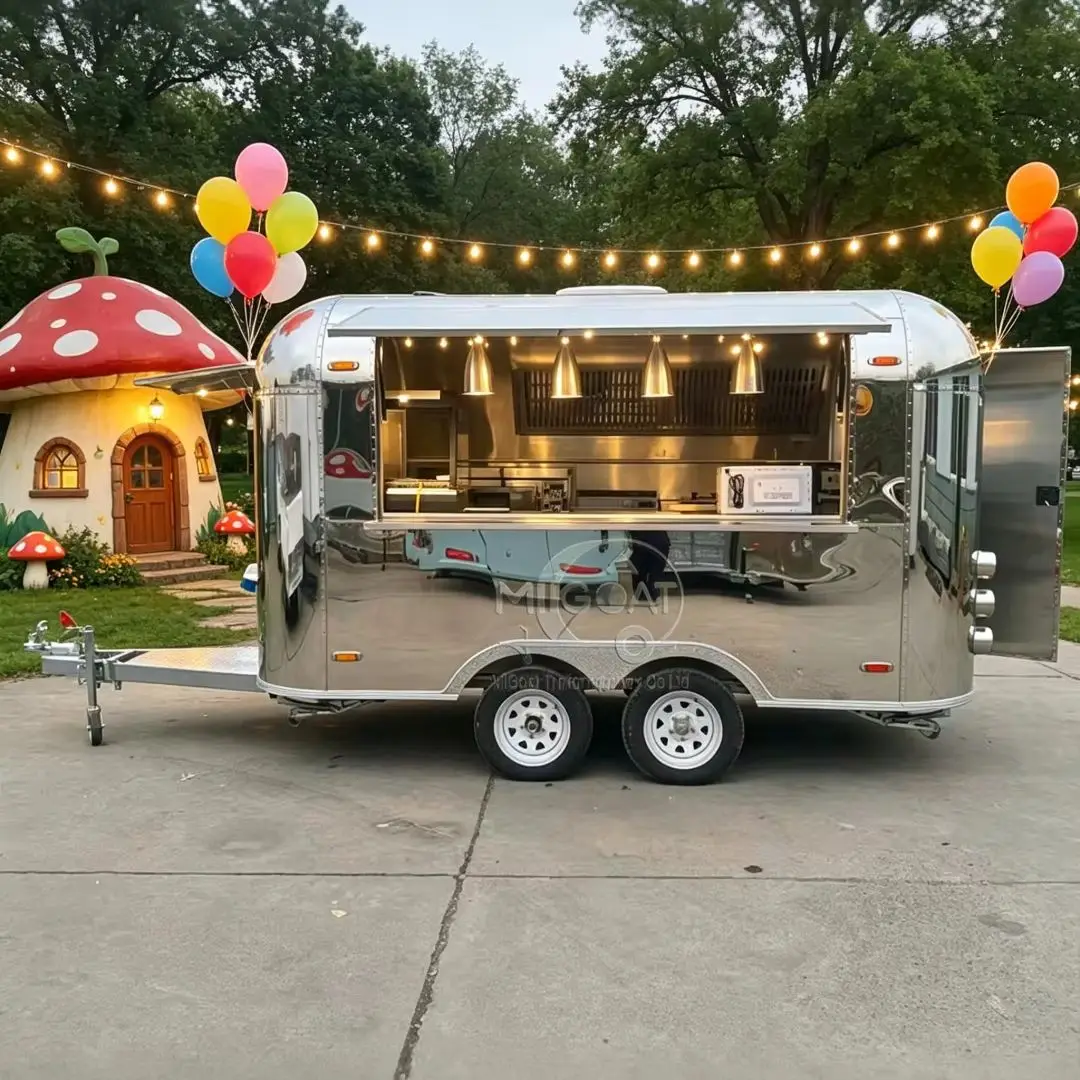 Stainless Steel Mobile Food Trailer Fully Equipped Concession Catering Truck For Outdoor BBQ Coffee Fast Food Business
Stainless Steel Mobile Food Trailer Fully Equipped Concession Catering Truck For Outdoor BBQ Coffee Fast Food Business