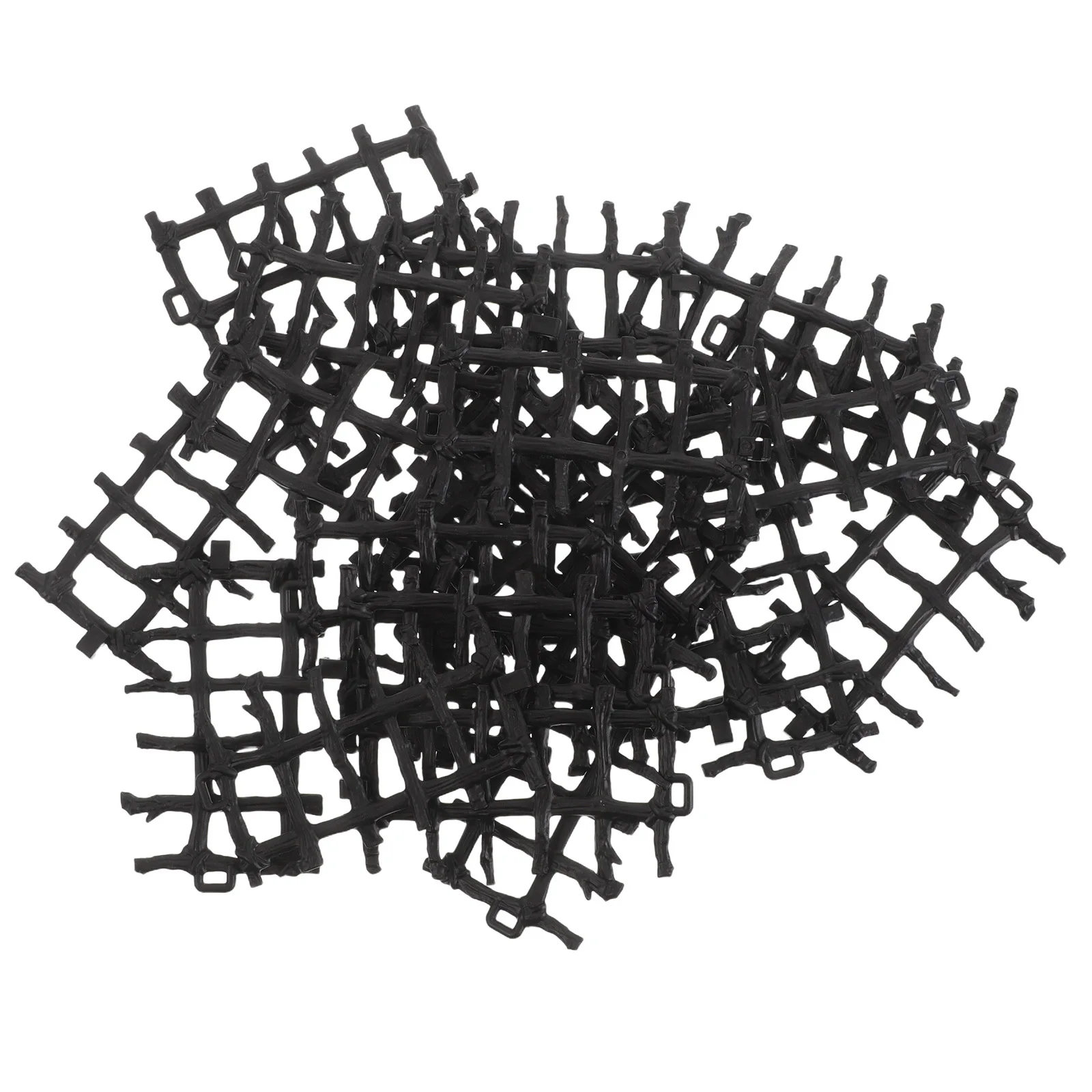 100Pcs Children's Black Miniature Fence Panels Creative Railing Set for Farm Scene DIY Garden Stable Accessory Playsets
100Pcs Children's Black Miniature Fence Panels Creative Railing Set for Farm Scene DIY Garden Stable Accessory Playsets