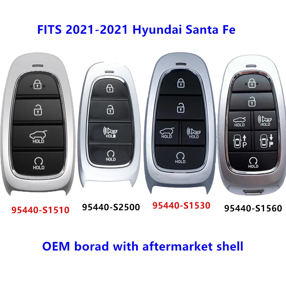 Запасной смарт-ключ KEYECU 433 МГц для Hyundai Santa Fe 2021-2022 95440-S1510 95440-S2500 95440-S1560 S1530
Запасной смарт-ключ KEYECU 433 МГц для Hyundai Santa Fe 2021-2022 95440-S1510 95440-S2500 95440-S1560 S1530