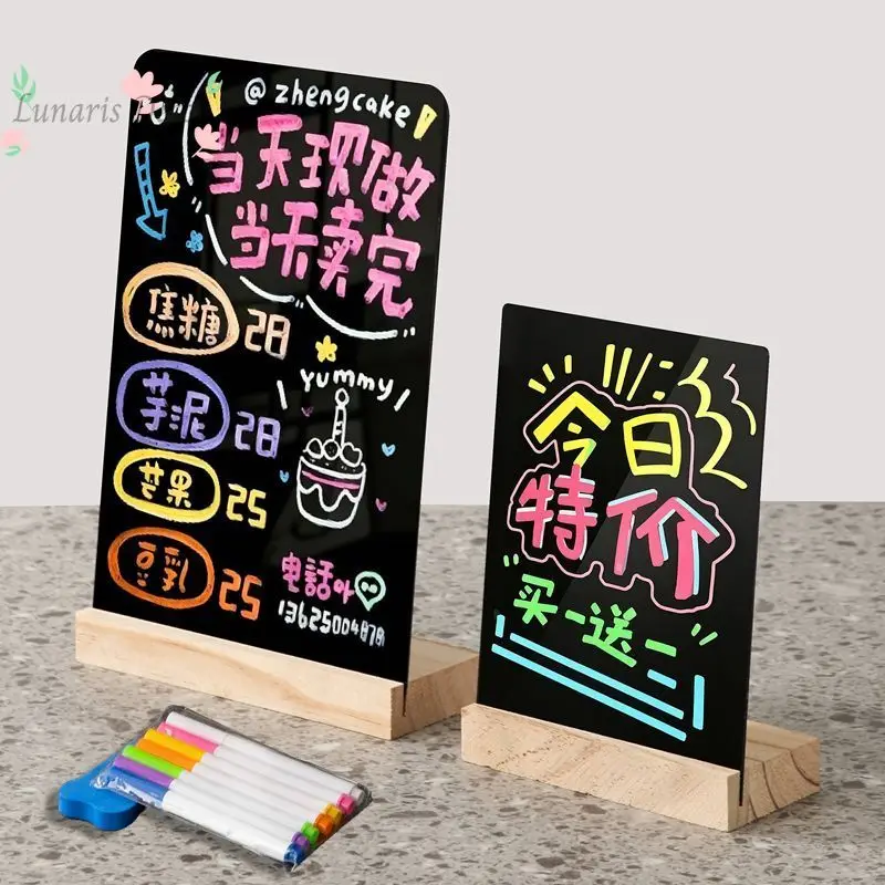A4 rewritable stall advertising display card standing card coffee milk tea bar menu card handwritten DIY hand-painted blackboard
A4 rewritable stall advertising display card standing card coffee milk tea bar menu card handwritten DIY hand-painted blackboard