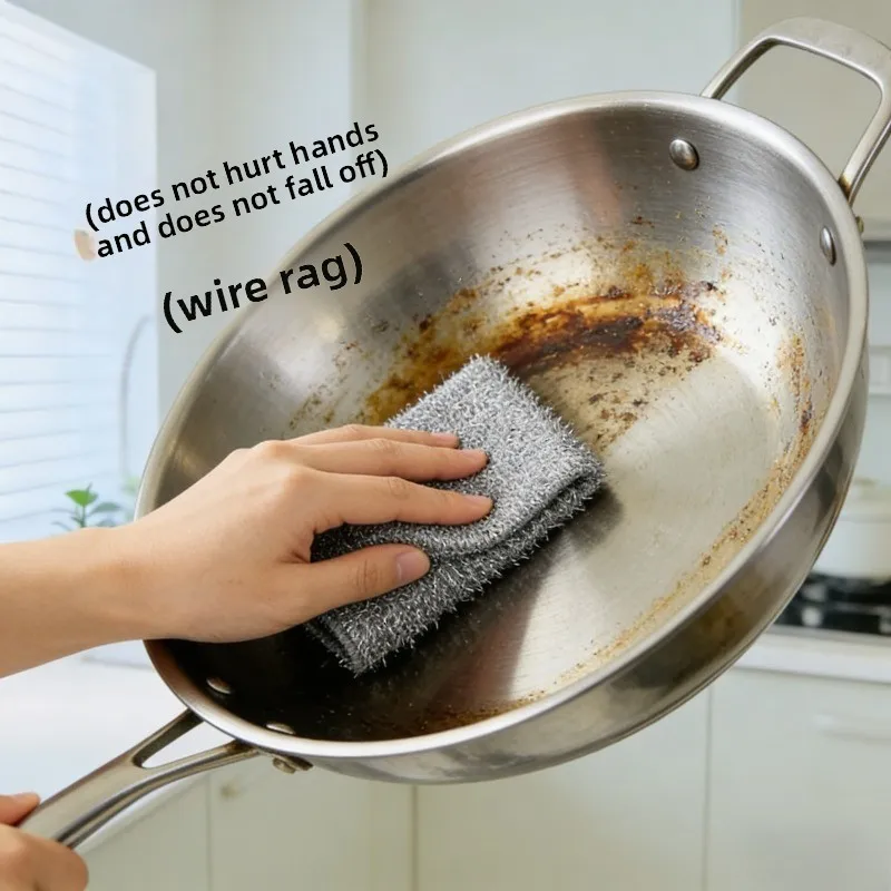 50PCS Silver Wire Cleaning Cloth Multifunctional Dishcloth Replace Steel Wool Scrubber Kitchen Pot Cleaner Dish Washing Tool
50PCS Silver Wire Cleaning Cloth Multifunctional Dishcloth Replace Steel Wool Scrubber Kitchen Pot Cleaner Dish Washing Tool