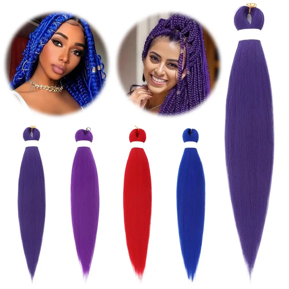Предварительно растянутые 24-дюймовые фиолетовые наращивание волос для вязаных крючком косичек Синтетические волосы DIY Розовый Красный Джамбо-коса с хвостиком
Предварительно растянутые 24-дюймовые фиолетовые наращивание волос для вязаных крючком косичек Синтетические волосы DIY Розовый Красный Джамбо-коса с хвостиком