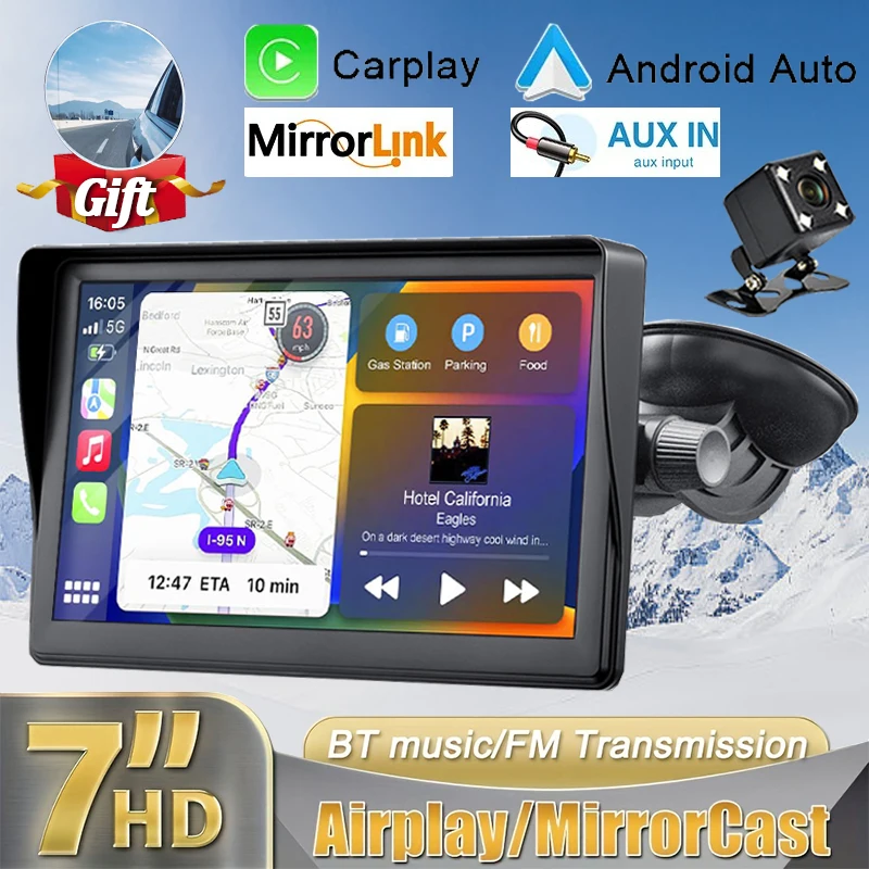 7Inch Universal Car Radio Automotive multimedia Wireless Carplay Android Auto GPS Navigation Rear View Camera Free Mirrors
7Inch Universal Car Radio Automotive multimedia Wireless Carplay Android Auto GPS Navigation Rear View Camera Free Mirrors