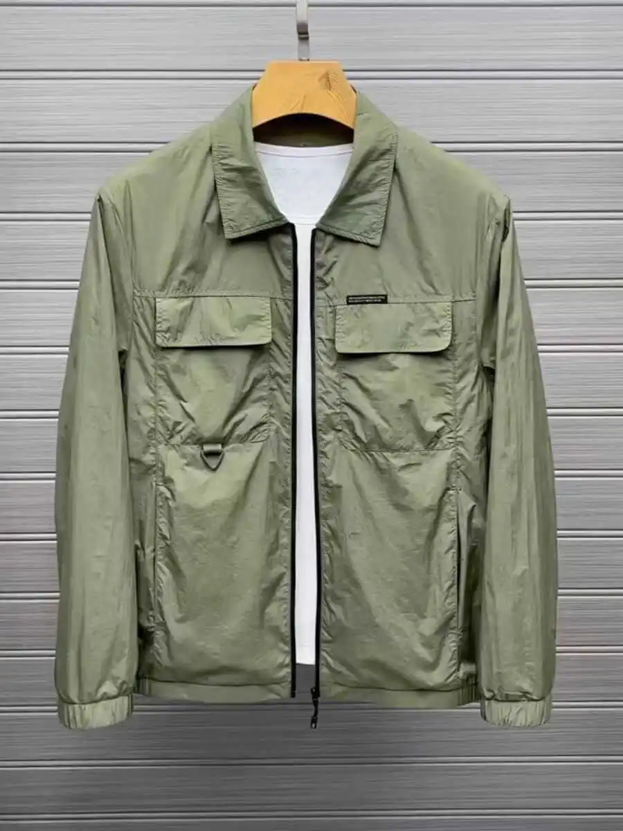 Spring Summer New Men's Faion Jaet Coat Soft Comfortable Breathable Stand Collar Classic Sle Long Sve Daily Wear
Spring Summer New Men's Faion Jaet Coat Soft Comfortable Breathable Stand Collar Classic Sle Long Sve Daily Wear