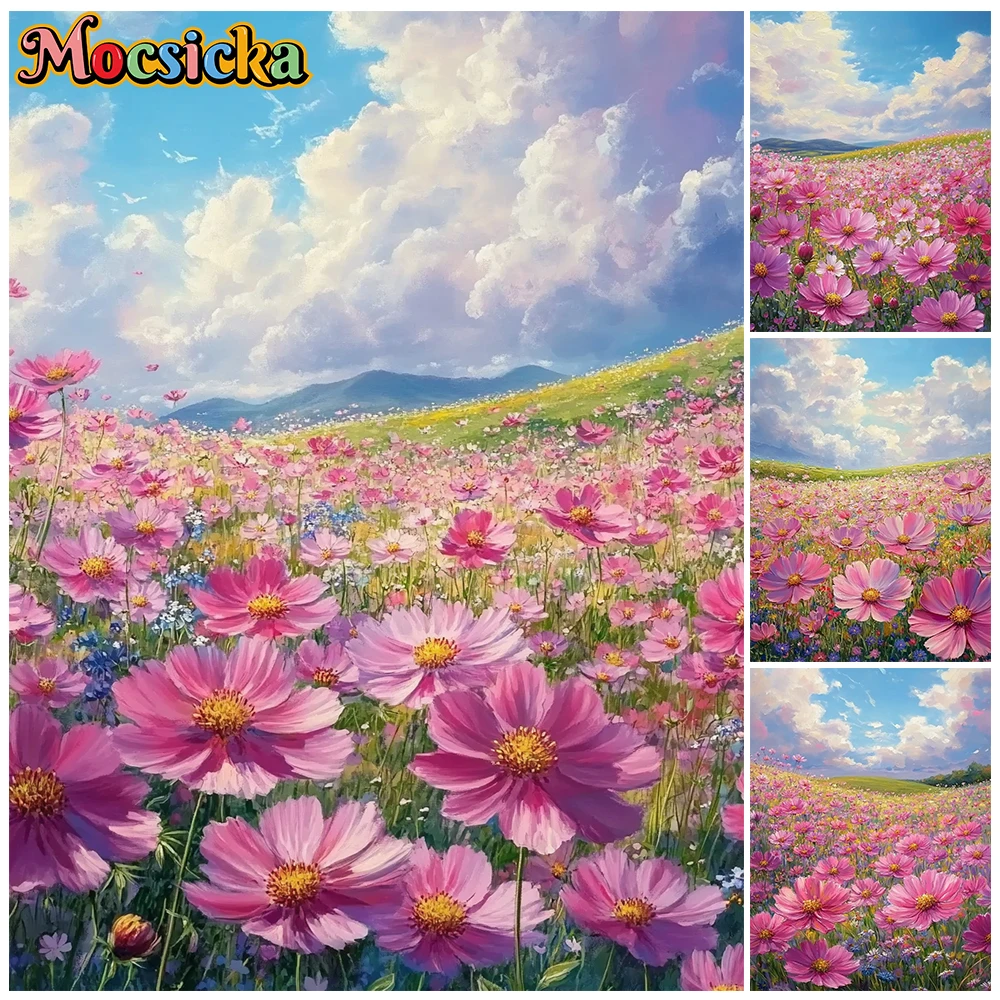 Mocsicka Oil Painting Pink Flower Field Photography Backdrop Wildflower Wedding Background Bridal Shower Studio Photoshoot Props
Mocsicka Oil Painting Pink Flower Field Photography Backdrop Wildflower Wedding Background Bridal Shower Studio Photoshoot Props