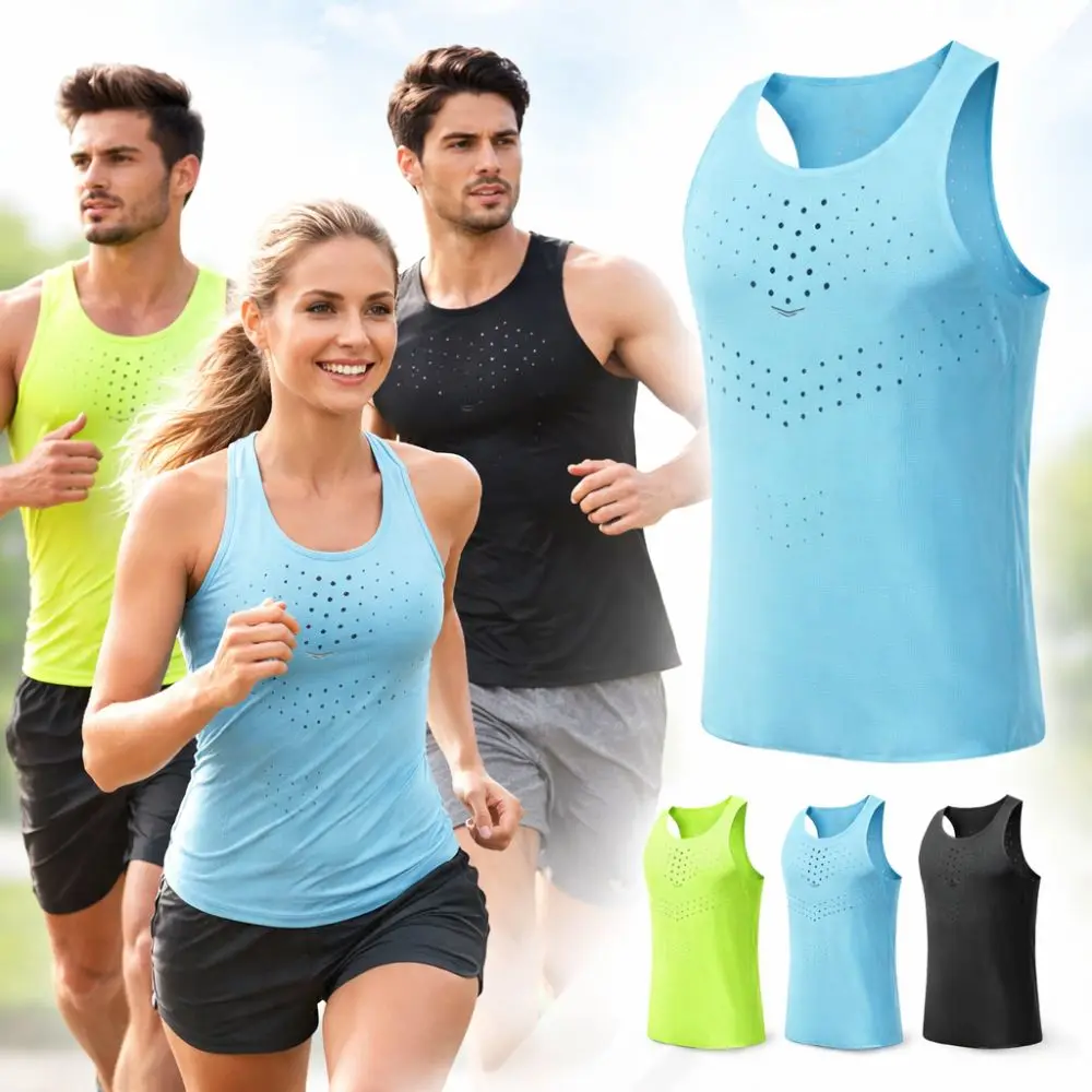 Ultralight Men Women Running Vests Sleeveless Hole Design Sport Athletics Vest Breathable Solid Color Tank Tops Unisex S To 2xl
Ultralight Men Women Running Vests Sleeveless Hole Design Sport Athletics Vest Breathable Solid Color Tank Tops Unisex S To 2xl