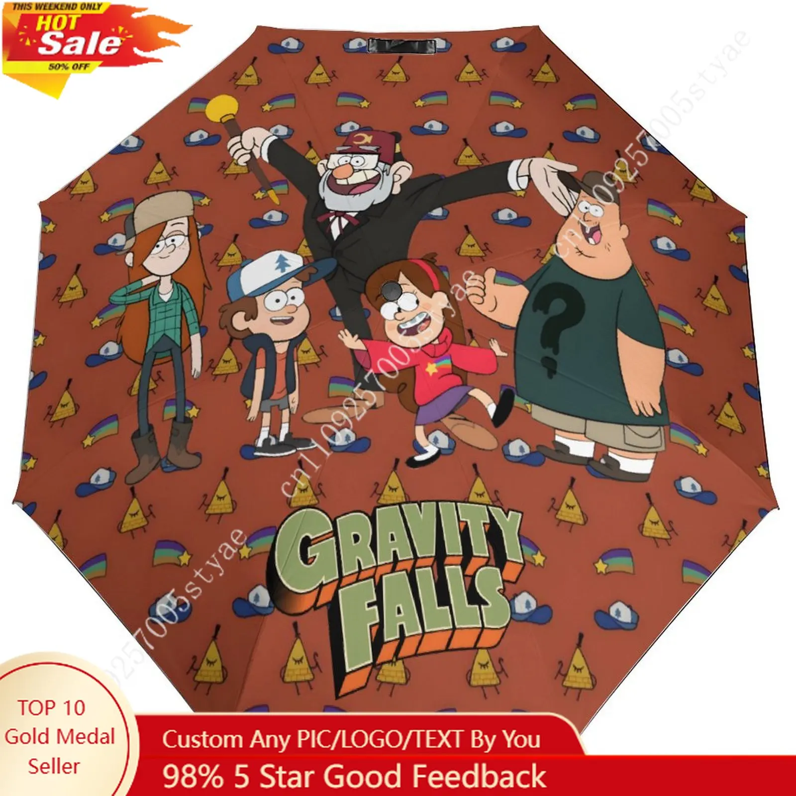 Gravity Falls Umbrella Disney Cartoon 3 Fold Auto Suitable Both Sunny Rainy Days Decoration Gifts Custom Umbrella Cosplay
Gravity Falls Umbrella Disney Cartoon 3 Fold Auto Suitable Both Sunny Rainy Days Decoration Gifts Custom Umbrella Cosplay